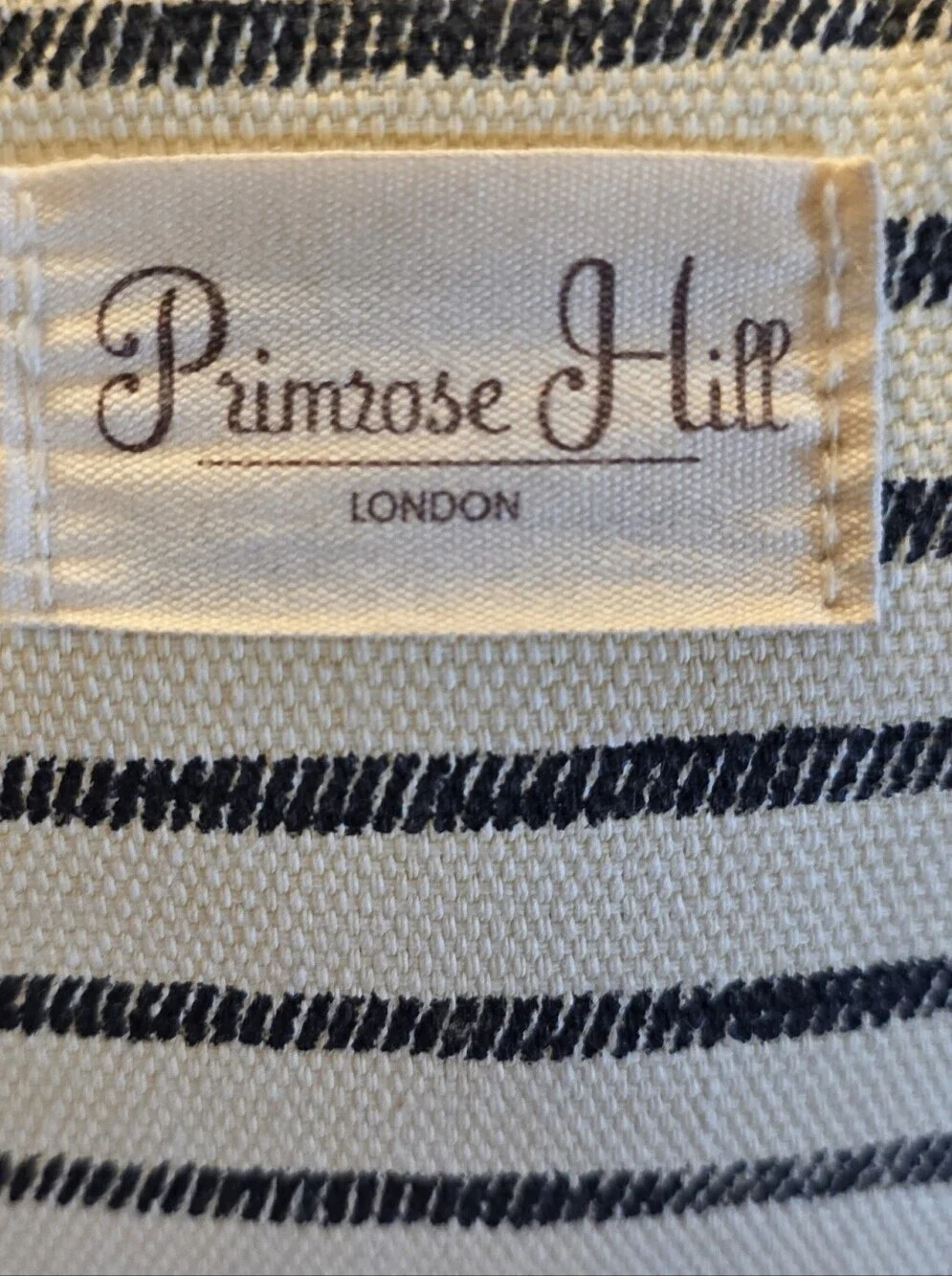 Primrose Hill London Striped Cosmetic Bag - Dual Compartment Like NEW